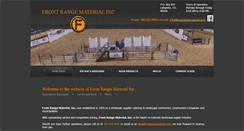 Desktop Screenshot of frontrangematerial.com