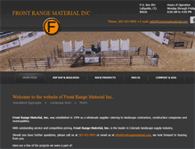 Tablet Screenshot of frontrangematerial.com